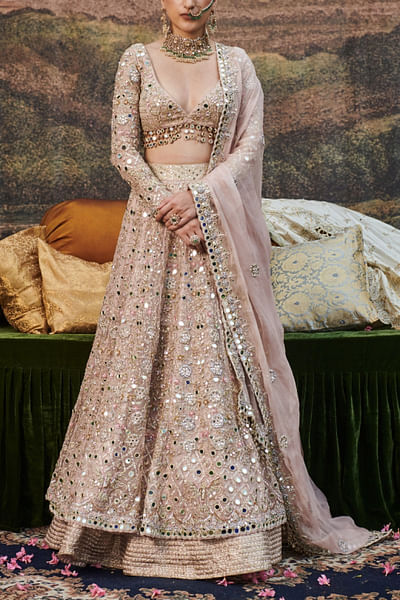 Pink lehenga set