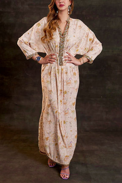 Poudre zodiac print kaftan