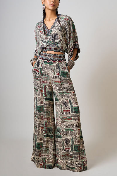 Printed kaftan and pants