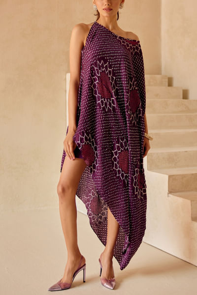 Purple cotton skorts