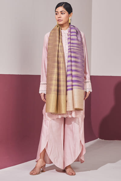 Purple pashmina stole