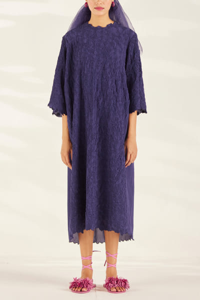 Purple smocked dress