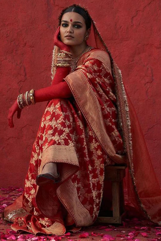 Designer lehenga by sabyasachi mukherjee clearance