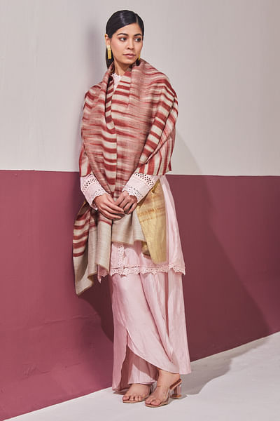 Rust pashmina stole