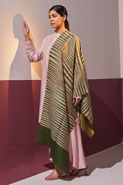 Seaweed pashmina stole