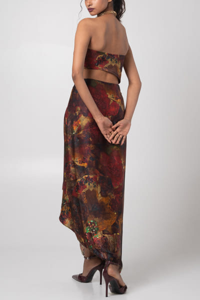 Advait Sepia embroidered co-ord set ADVJAN25D12580
