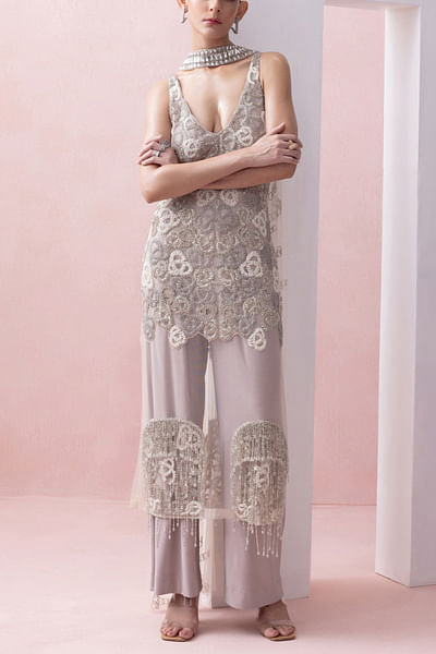 Stone embellished kurta set