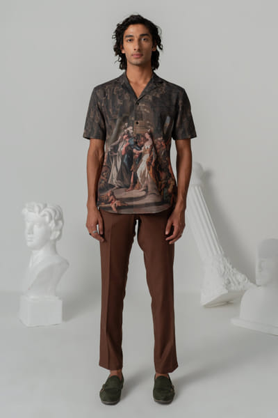 Varun Chakkilam Turkish coffee European art print shirt VARFEB25D116912