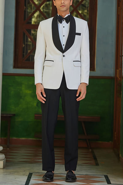 White tuxedo set