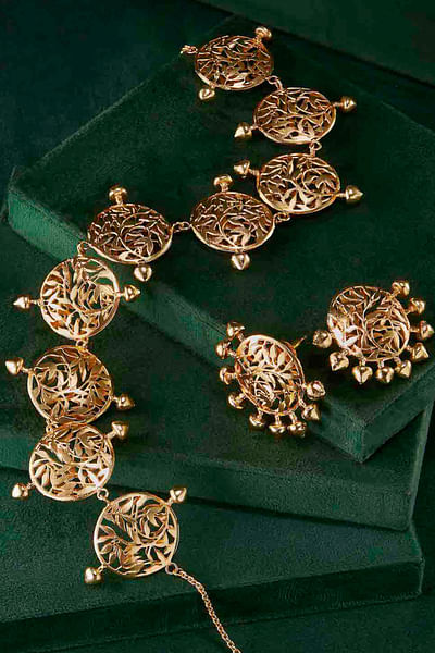 Antique gold accessory mini gift set
