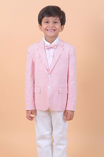 Baby pink formal blazer jacket