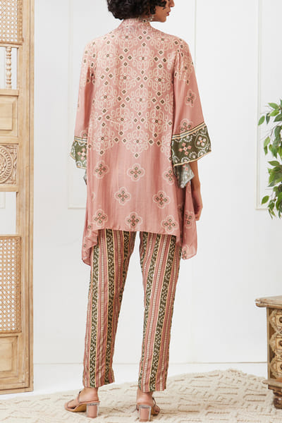 Soup by Sougat Paul Beige bandhani print co-ords SSPNOV23DP204
