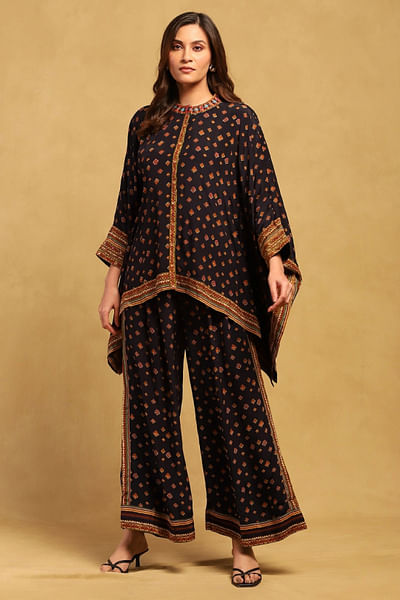Black aztec print co-ords