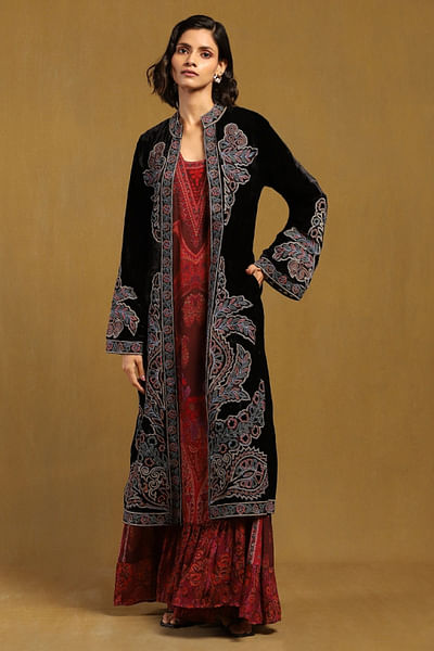 Black embroidered jacket
