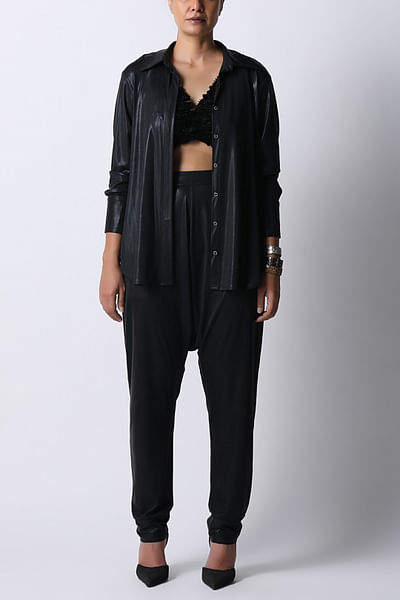 Black jersey shirt