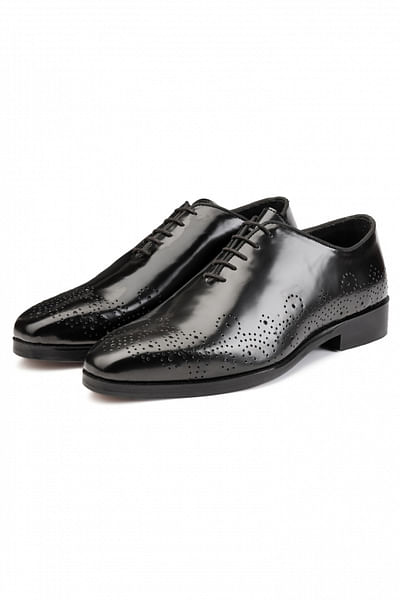 Black lace-up brogues