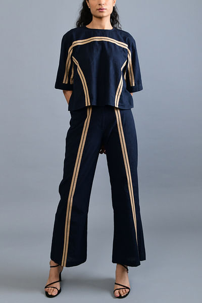 Black stripe co-ords