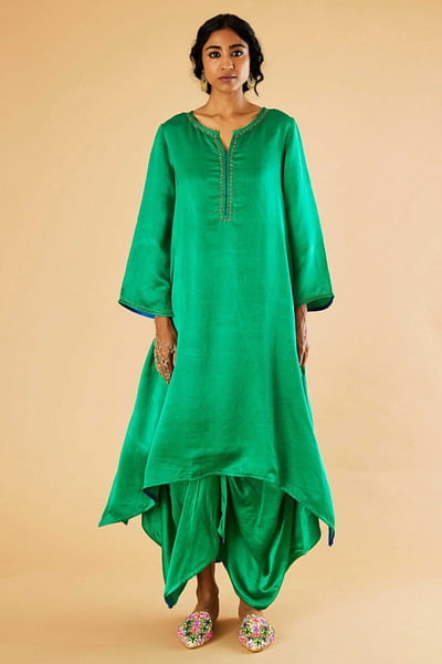 Emerald kaarchob embroidered kurta set