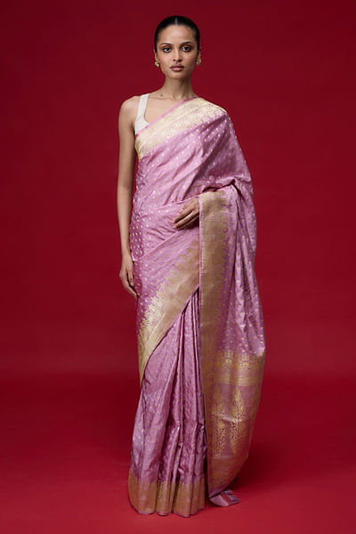Gazari handwoven banarasi kadhwa sari