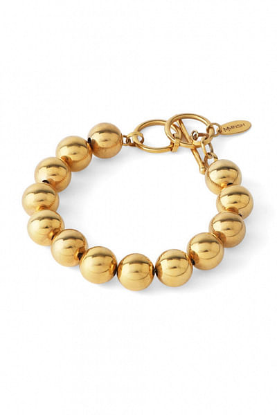 Gold audrey bead bracelet