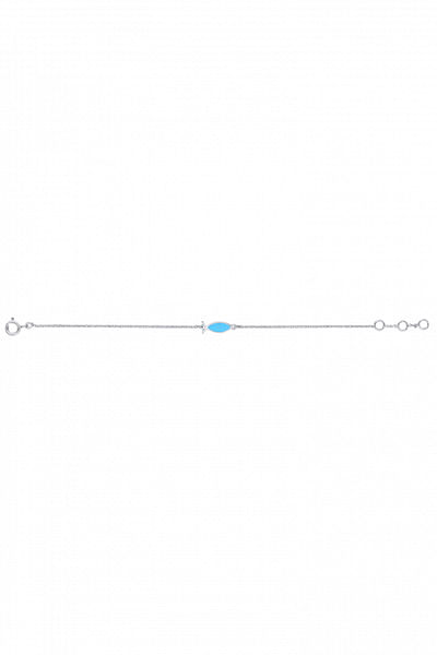 Gold baby enamel fish diamond chain bracelet