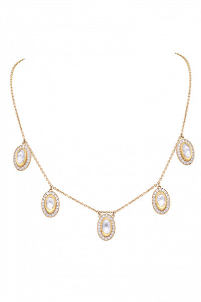 Gold diamond necklace