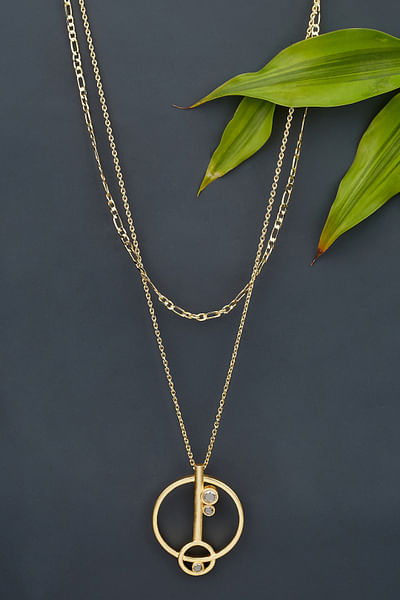 Gold plated chain necklace