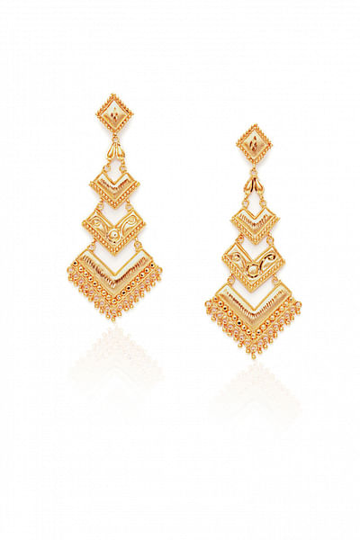 Gold plated earrings