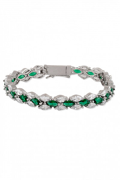 Green American diamond zircon bracelet