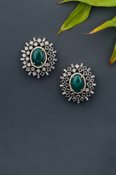 Green antique finished studs