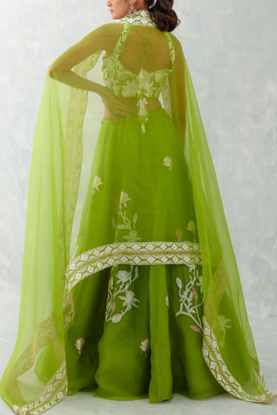 Devnaagri Green embroidered lehenga set DEVAPR23012