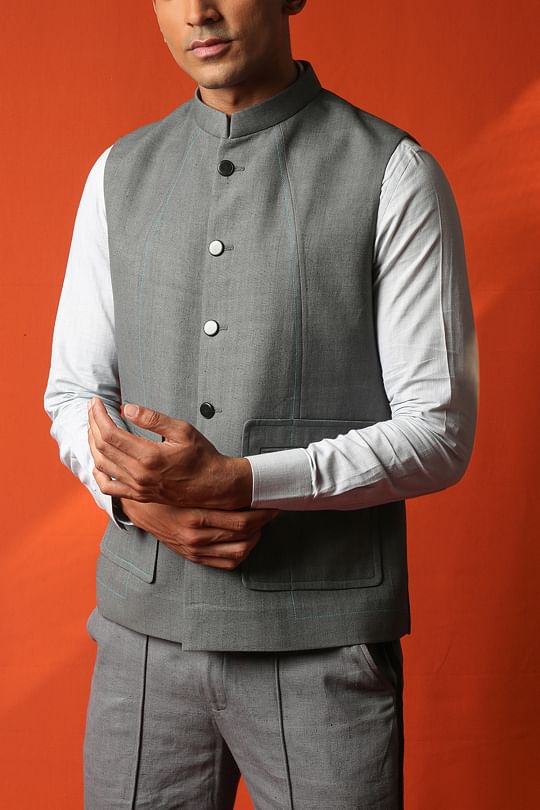Khadi jawahar cut jacket new arrivals