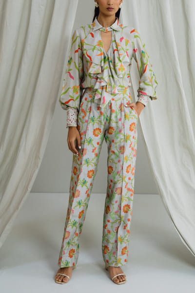 Grey printed co-ords