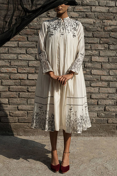 Ivory printed overlay