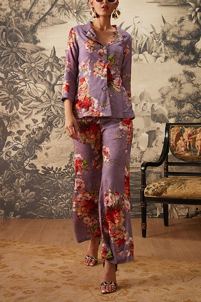 Lavender printed co-ords