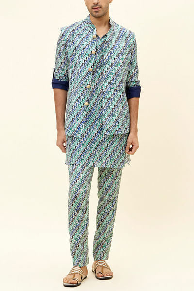 Leaf printed bandi