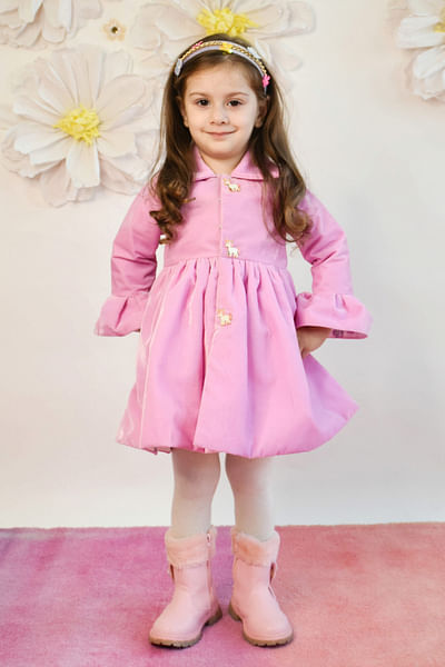 Lilac velvet dress