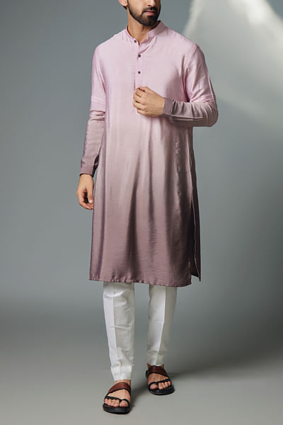 Mauve ombre kurta set