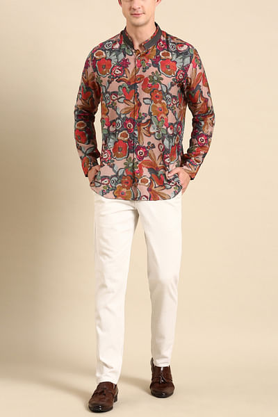Multicolour digital print shirt