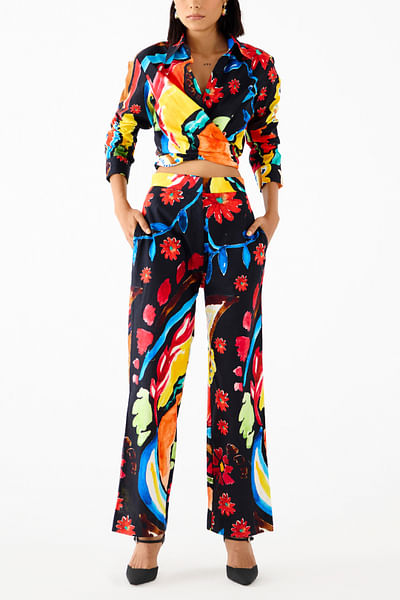 Multicolour floral print co-ords