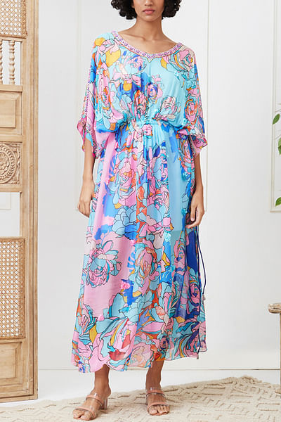 Multicolour floral print dress
