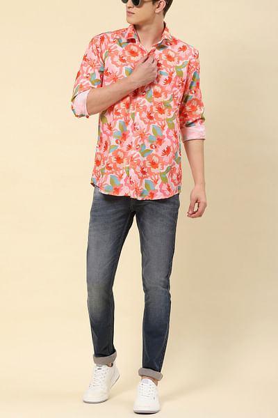 Multicolour floral printed shirt