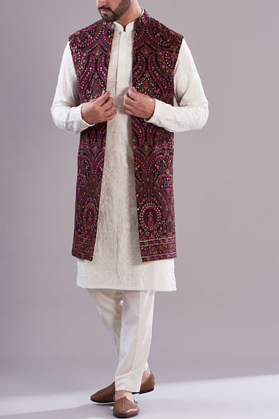 Multicolour kalamkari kashmiri open shrug
