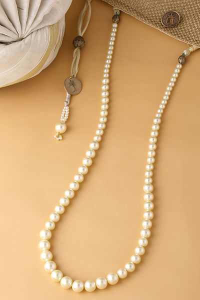 Pearl bead groom necklace