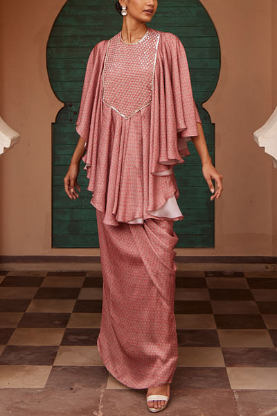 Pink floral print co-ords