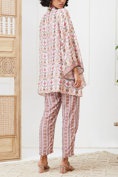 Soup by Sougat Paul Pink floral print co-ords SSPNOV2327