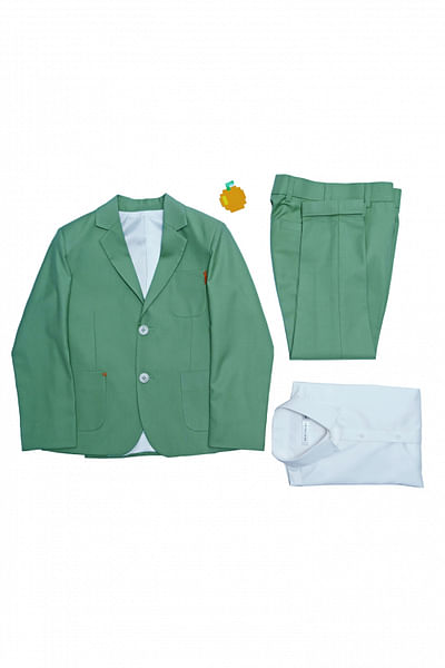 Pista green formal blazer set
