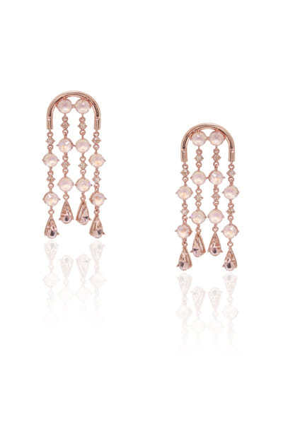 Esme Purple Swarovski crystal danglers ESMMAR25D118743