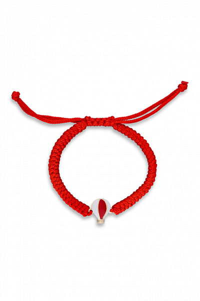 Red balloon enamel baby bracelet
