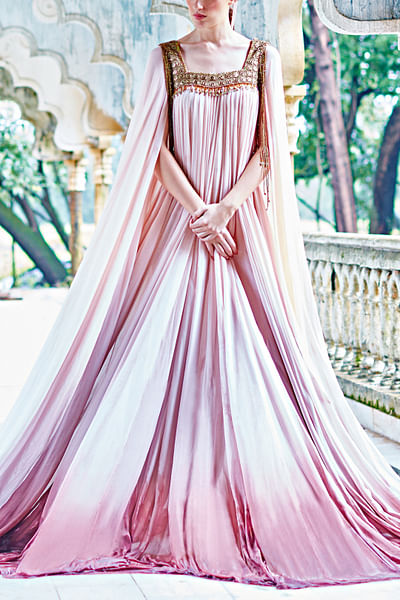 Rose embellished gown